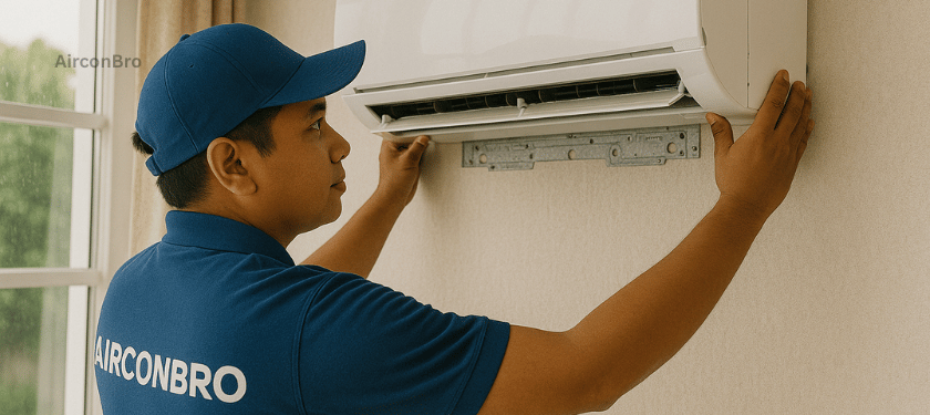 aircon installation Malaysia wall mounted AC install